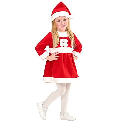 W WIDMANN MILANO Party Fashion - Kinderkostüm Santa Girl, Kleid, Weihnachten, Weihnachtskostüm, Faschingskostüme von W WIDMANN MILANO Party Fashion