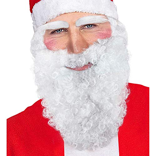 Widmann 1521B - Bart mit Schnurrbart, mehrere Charaktere, Weihnachtsmann, Nikolaus, Seemann, Accessoire, Weihnachten, Karneval, Mottoparty von W WIDMANN MILANO Party Fashion