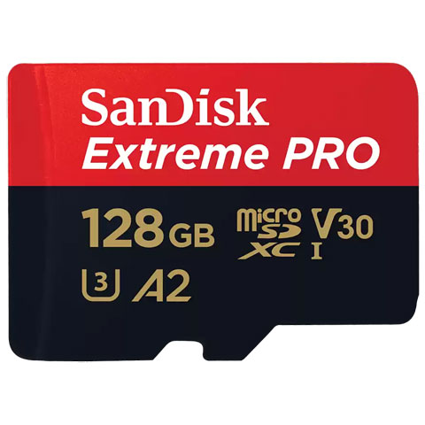 SanDisk Extreme Pro MicroSD 128 GB V30 UHS-I Digital Recorder Zubehör von Sandisk