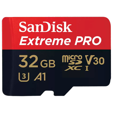 SanDisk Extreme Pro MicroSD 32 GB V30 UHS-I Digital Recorder Zubehör von Sandisk