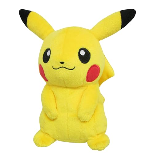 Pokemon ALL STAR COLLECTION Pikachu stuffed animal sitting height 16cm PP1 von Sanei