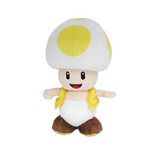 San-Ei Plüschtier Super Mario Toad gelb Höhe 19 cm von Sanei