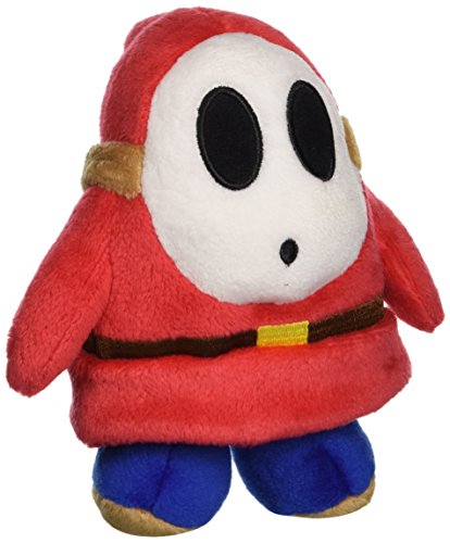 Sanei Offiziell Lizenziertes Super Mario Plüsch 12,7 cm Shy Guy von Sanei