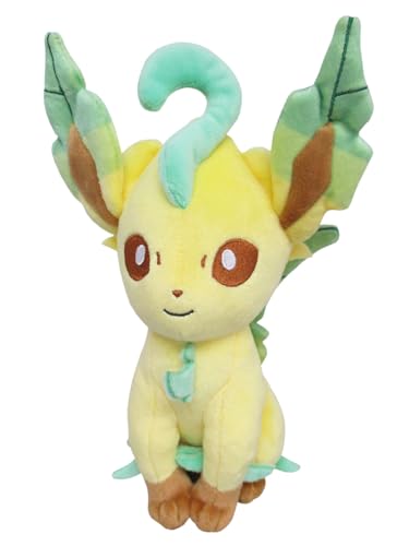 Sanei Pokemon All Star Collection PP123 Leafeon 7" Stuffed Plush von Sanei