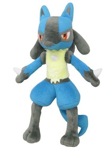 Sanei Pokemon All Star Series Lucario Stuffed Plush, 12" von Sanei