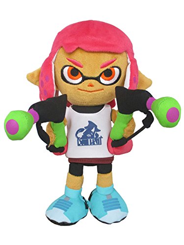 Sanei splatoon 2 All Star Halterung, Inkling Girl (Neon Pink) Gefülltes Plüsch Puppe von Sanei