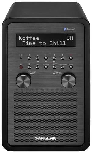 Sangean DDR-60 Tischradio DAB+, DAB, UKW AUX, Bluetooth®, NFC Inkl. Fernbedienung, Weckfunktion Sch von Sangean