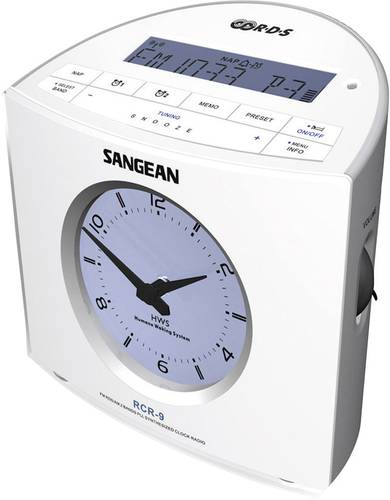 Sangean RCR-9 Radiowecker UKW, MW AUX Weiß von Sangean