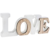 Dekoschriftzug Love aus Holz, 14cm x 6cm von Santex