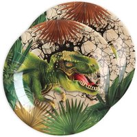 Dinosaurier Partyteller im 10er Pack, Ø 22,5cm von Santex