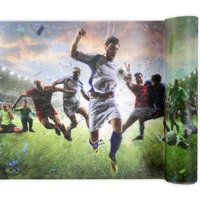 Fußball Tischläufer aus Polyester, 30cm x 5m von Santex