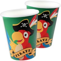 Piraten Partybecher im 10er Pack, 270ml von Santex