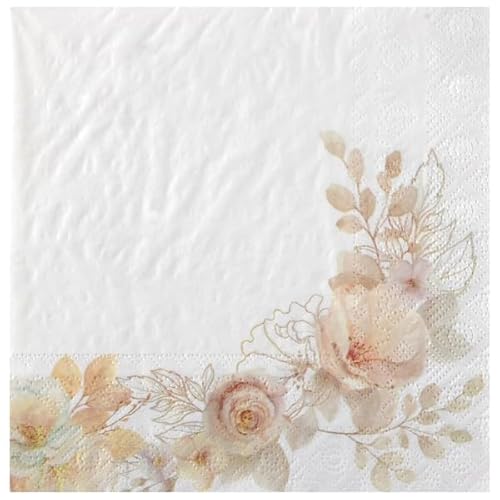 Santex 8956-1, Sachet 12 Serviettes Tendresse en Papier 33x33cm von Santex