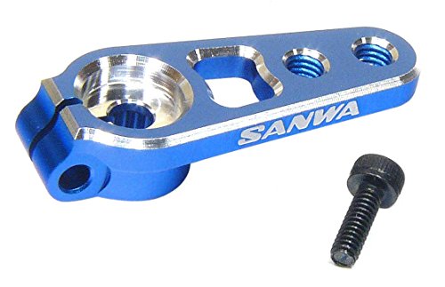 Sanwa 107A54262A - Aluminium Servo Horn zum Klemmen, 23, blau von Sanwa