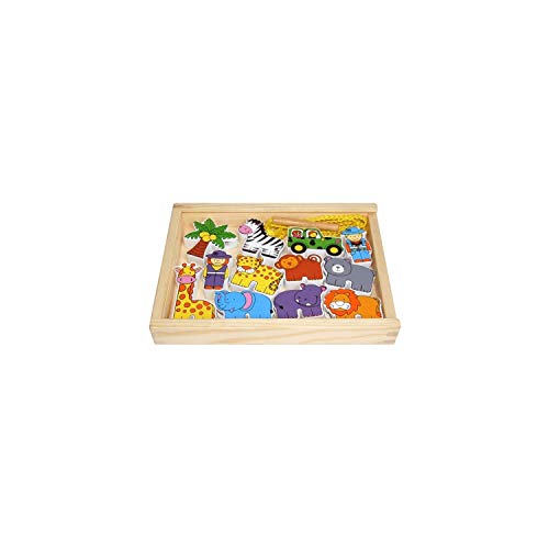 Sapin Malin - SM59549A – Spielzeug für Kleinkinder – Holzspielzeug – Koffer mit Dschungeltieren zum Schnüren Sapin Malin - SM59549A – Spielzeug für Kleinkinder – Holzspielzeug – Koffer mit Dschungeltieren zum Schnüren von Sapin Malin