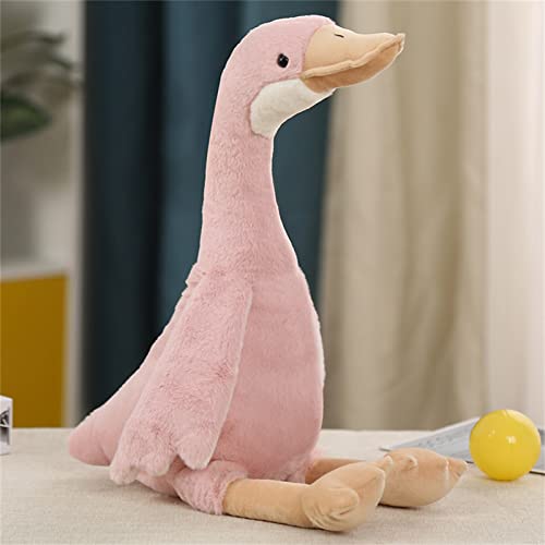 Sarah Duke Plüsch Kuscheltier Gans, Tierische Große weiße Gans Plüschtier, Weich Süßes Gans Kuscheltier Spielzeug Tier für Erwachsene und Kinder Geschenke (Rosa,60cm) von Sarah Duke