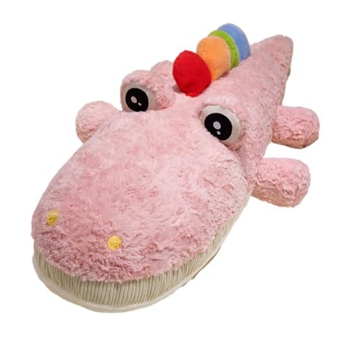 Sarah Duke Plüschtier Krokodil Weiches Kuscheltier groß Krokodil Flauschiges Stofftier Krokodil zum Kuscheln Plüschtier Geschenk für Jungen, Mädchen & Babys (Rosa,55cm) von Sarah Duke