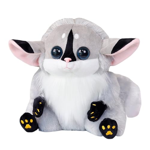 Sarah Duke Plüschtier Lemur Kuscheltier für Mädchen, Jungen & Babys, Flauschige und lebensechte Niedlich Lemur Kuscheltier 22cm, Stofftier Geschenke, Kinderzimmer Deko (Grau) von Sarah Duke