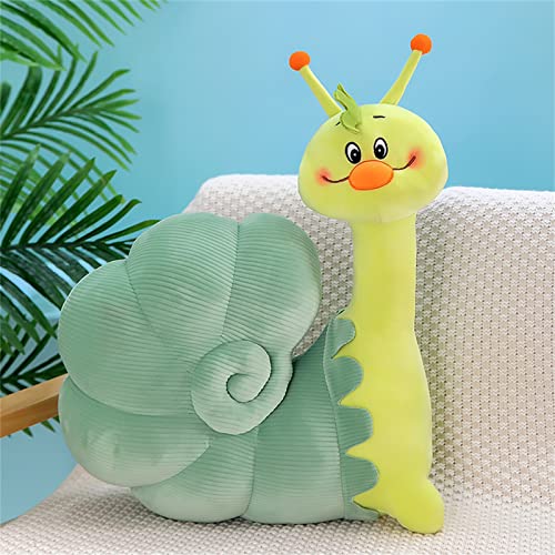 Sarah Duke Schnecke Plüschtier Kawaii Plüschpuppen Plüschtiere Kinder Stofftier Süße Spielzeug Kuscheltier, Geschenk für Kinder Jungen Mädchen (Grün,40 cm) von Sarah Duke