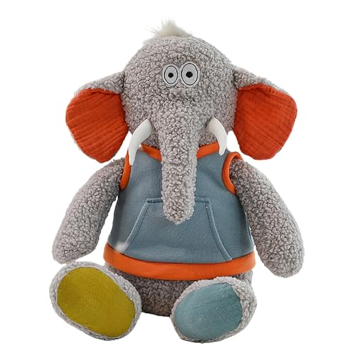 Sarah Duke Wald Tiere Kuscheltier Stofftier Plüschtier, 40cm Kuscheltier Plüschpuppen Löwen Elefant Kaninchen Plüschtier Geschenk für Mädchen, Jungen & Babys (Elefant) von Sarah Duke