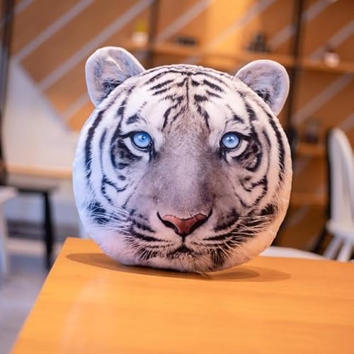 SaruEL Tiger-Plüschtier, Plüschkissen, niedliches Dschungeltier, Tiger, Sofa, Schlafzimmer, Kissen, Kinderspielzeug, Heimdekoration, 38 cm 1 von SaruEL