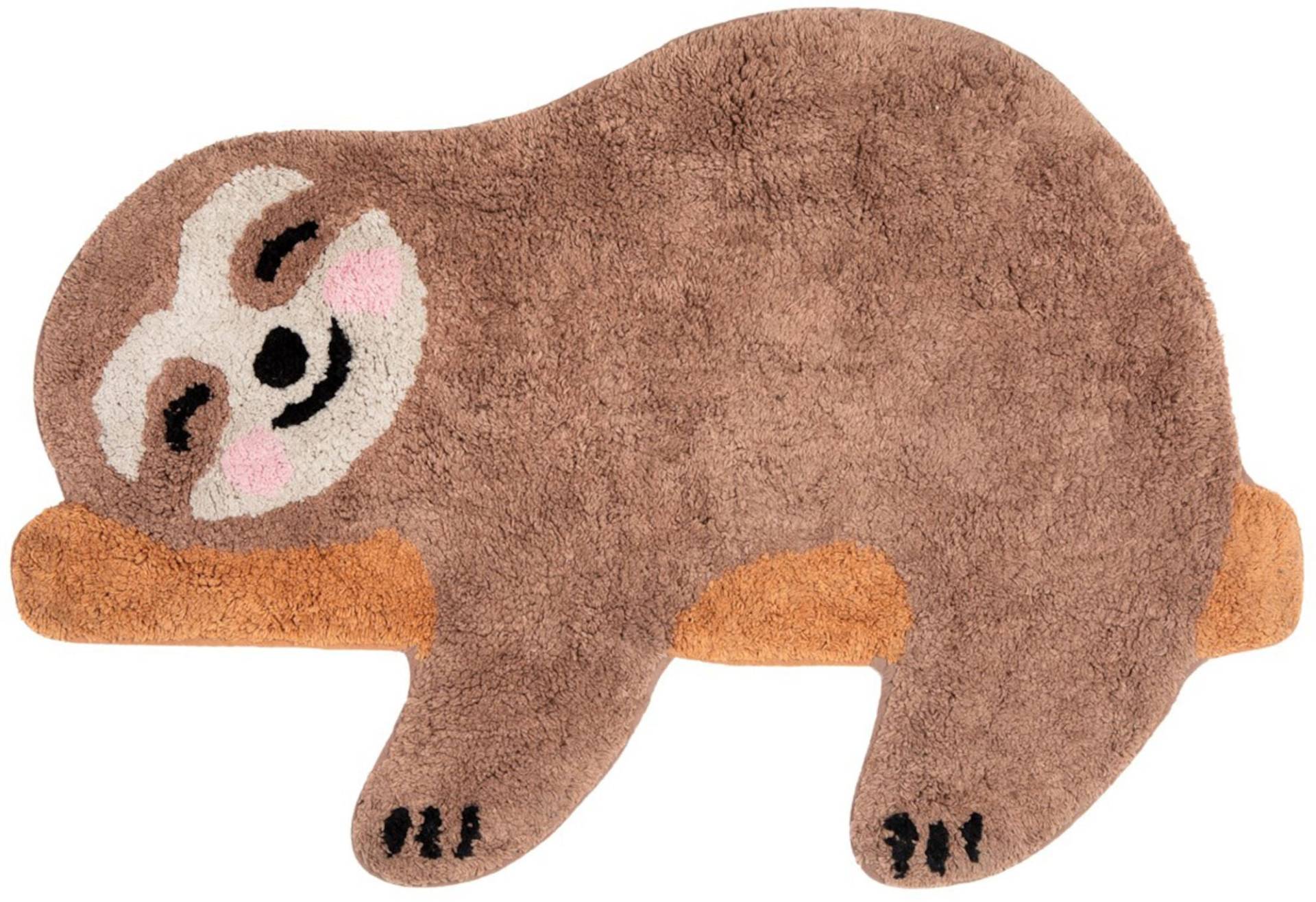 Sass &  Belle Teppich Happy Sloth, 70x48 cm von Sass & Belle