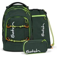 SATCH 01185-20170-10 pack Green Explorer Schulrucksack Set 3-teilig von Satch