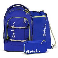 SATCH 01185-30220-10 Blue Climber Pack Schulrucksack Set, 3-teilig von Satch