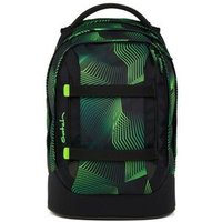 SATCH 01322-90371-10 Seismic Green Pack Schulrucksack Einzeln, schwarz von Satch