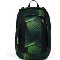 SATCH 01332-90371-10 Seismic Green Air Schulrucksack Einzeln, schwarz von Satch