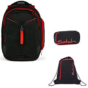 Satch Match Fire P 2024 3tlg Schulrucksack-Set Schulrucksack-Set von Satch