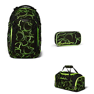 Satch Match Green Supreme 3tlg Schulrucksack-Set von Satch