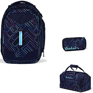 Satch Match Purple L 2024 3tlg Schulrucksack-Set von Satch