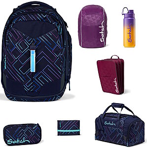 Satch Match Purple L 2024 7tlg Schulrucksack-Set von Satch