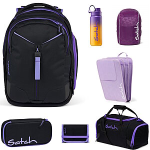 Satch Match Purple Phantom7tlg Schulrucksack-Set von Satch