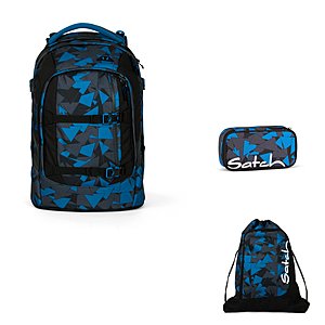 Satch Pack Blue Triangel 3 tlg. Set inkl. Sportbeutel von Satch