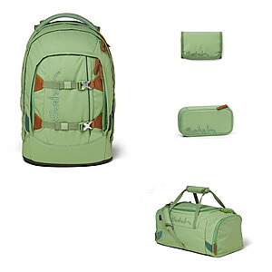 Satch Pack Jade Green 4tlg Schulrucksack-Set von Satch