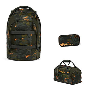 Satch Pack Jurassic Jungle 3tlg Schulrucksack-Set von Satch