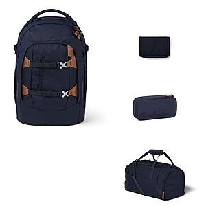 Satch Pack Nordic Blue 4tlg. Schulrucksack-Set von Satch