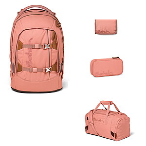 Satch Pack Nordic Coral 4tlg Schulrucksack-Set von Satch