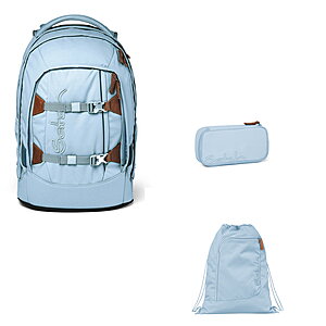 Satch Pack Nordic Ice Blue 3tlg Schulrucksack-Set von Satch