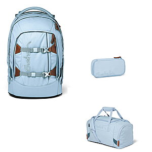 Satch Pack Nordic Ice Blue 3tlg Schulrucksack-Set von Satch