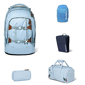 Satch Pack Nordic Ice Blue 5tlg Schulrucksack-Set von Satch