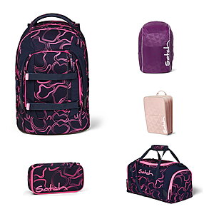 Satch Pack Pink Supreme 5tlg Schulrucksack-Set von Satch