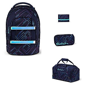 Satch Pack Purple Laser 4tlg Schulrucksack-Set von Satch