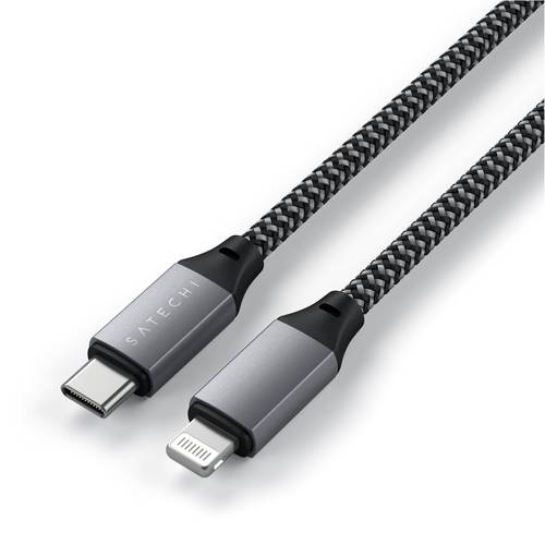 Satechi Apple iPad/iPhone/iPod Kabel [1x USB-C® - 1x Lightning] 0.25m Anthrazit von Satechi