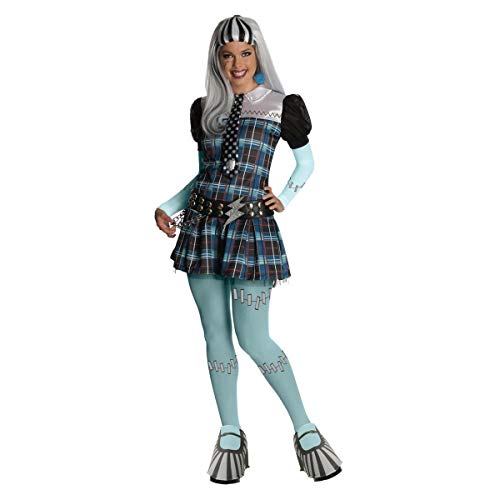 Satief Damen Frankie Stein Kostüm & Perücke - Monster High Komplett-Set (32/34 + Perücke) von Satief