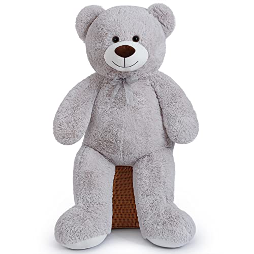 Sausudols Teddybär 110 cm Plüschtier Bär Kuscheltier Geschenke für Kinder Jungen Mädchen Geburtstag Weihnachten Grau von Sausudols