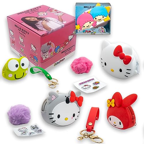 #sbabam FUNNY Box Hello Kitty Handbag, Handtasche Mädchen mit Aufklebern, Armband Mädchen mit Hello Kitty Plüsch und Zubehör, Mini-Tasche als Geschenke für Mädchen - Spielzeug ab 3 Jahre für Kinder von #sbabam