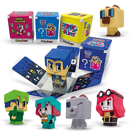 Sbabam s.r.l. - Squishy Tpoc Plays 4er Pack Surprise Block Finden Sie Verschiedene Figuren zum Quetschen. Sie sind parfümiert, 123CN/21 von Sbabam s.r.l.